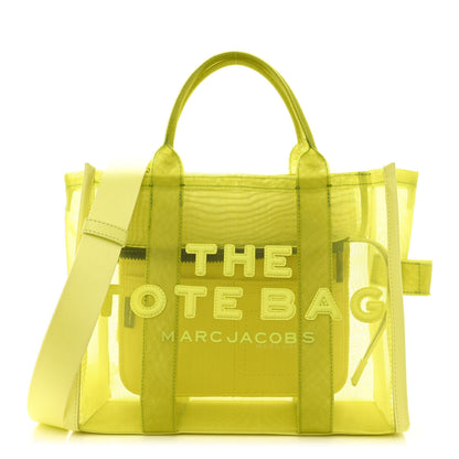 Marc Jacobs Mesh Medium The Tote Bag Fluo Yellow 1 of 11