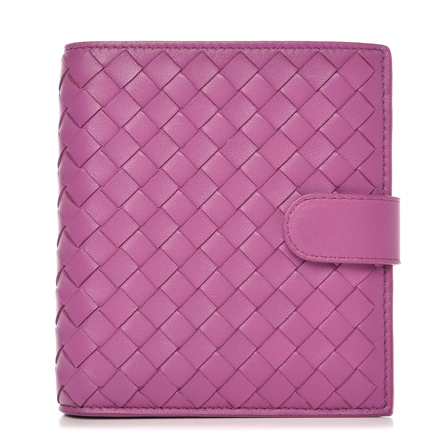 Bottega Veneta Nappa Intrecciato French Flap Wallet Peony 1 of 8