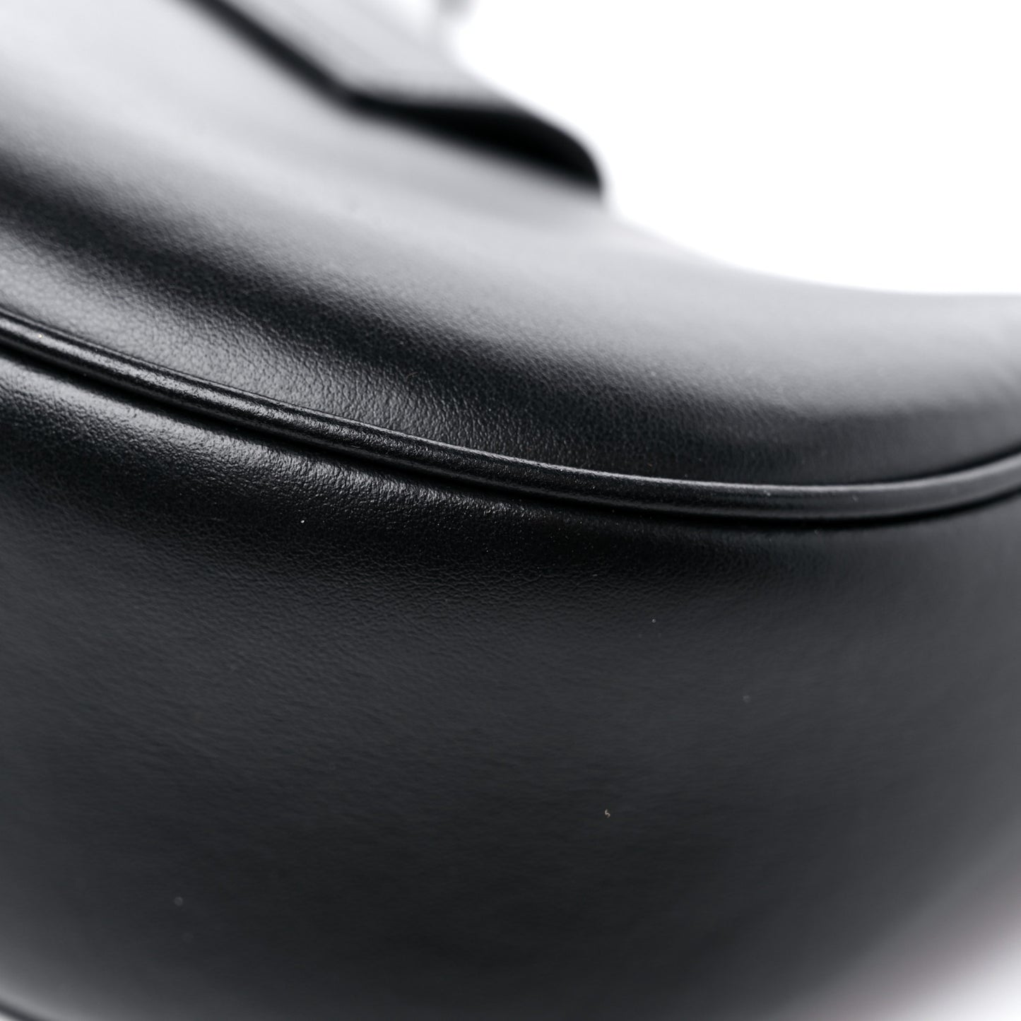 Smooth Calfskin Ava Triomphe Soft Bag Black