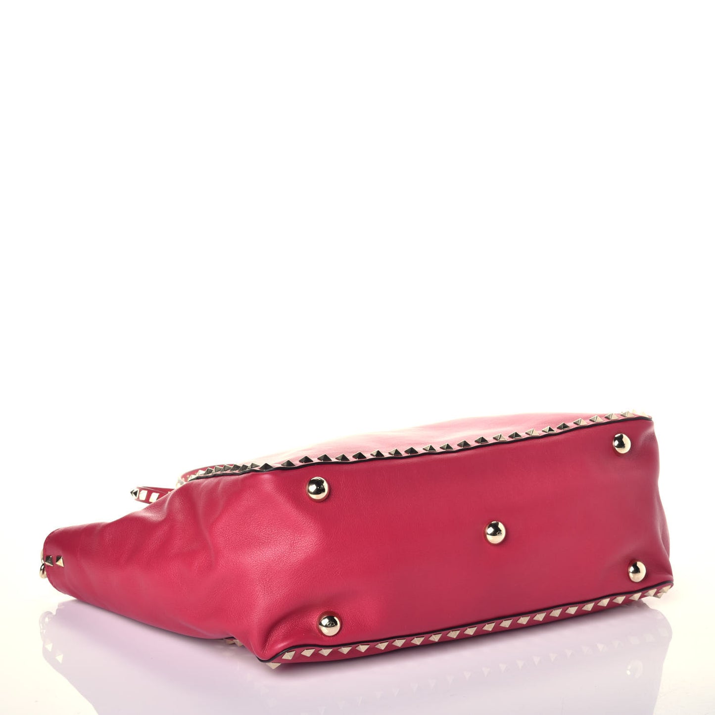 Vitello Medium Rockstud Tote Cyclamin