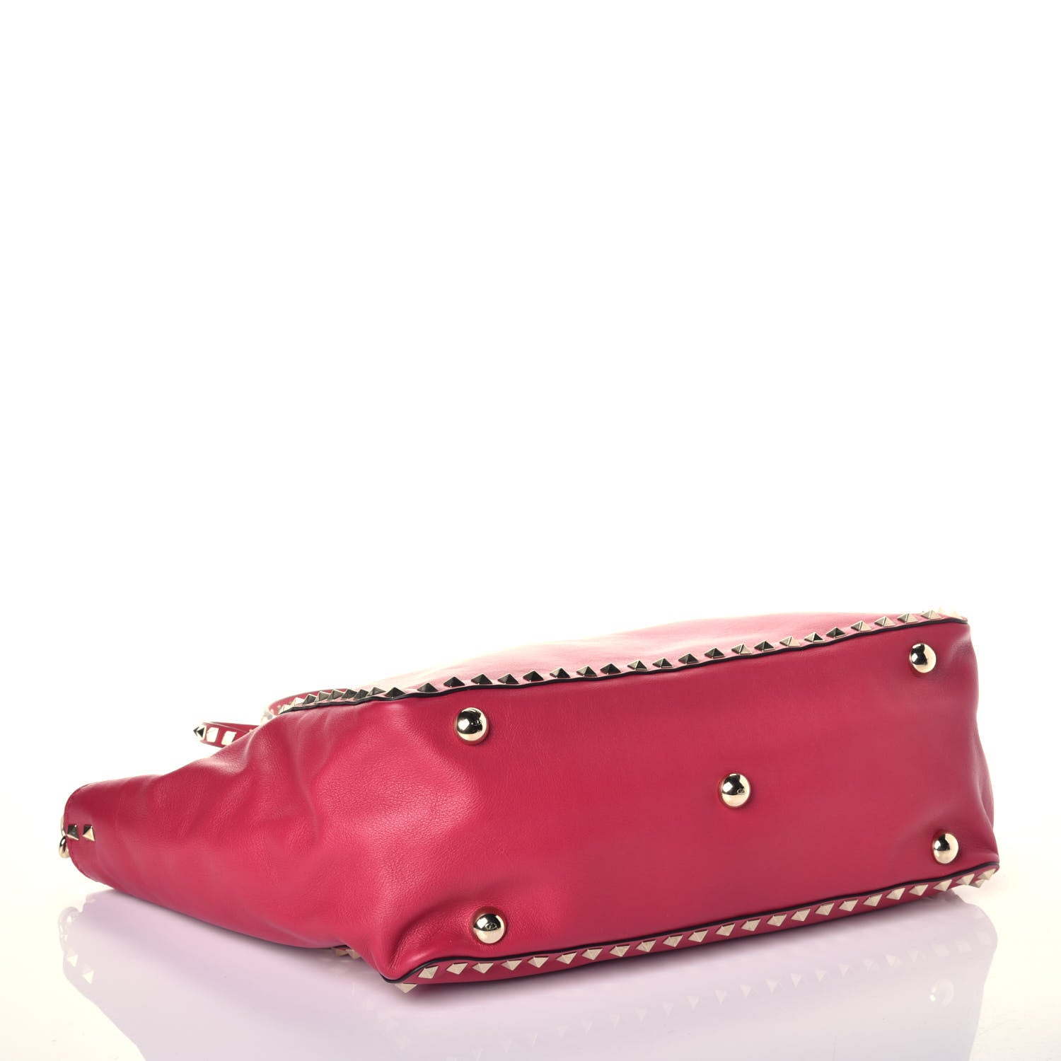 Valentino Garavani Vitello Medium Rockstud Tote Cyclamin 5 of 9