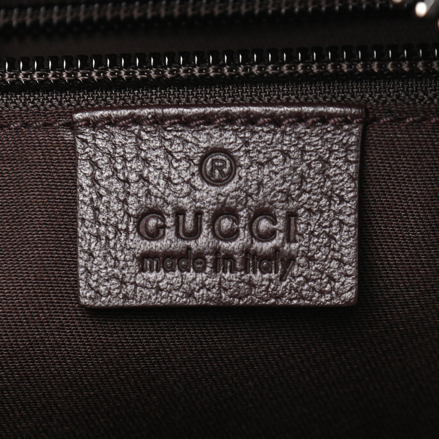 GG Monogram Web Medium Classic Backpack Brown