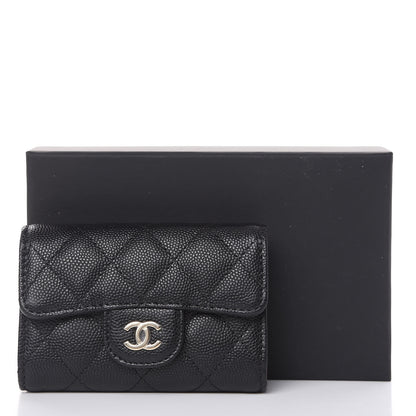 Chanel Caviar Quilted Classic 4 Key Holder Wallet Black 9 of 9