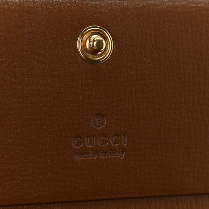 Gucci GG Supreme Monogram Horsebit 1955 Card Case Wallet Beige Ebony Brown Sugar 7 of 10