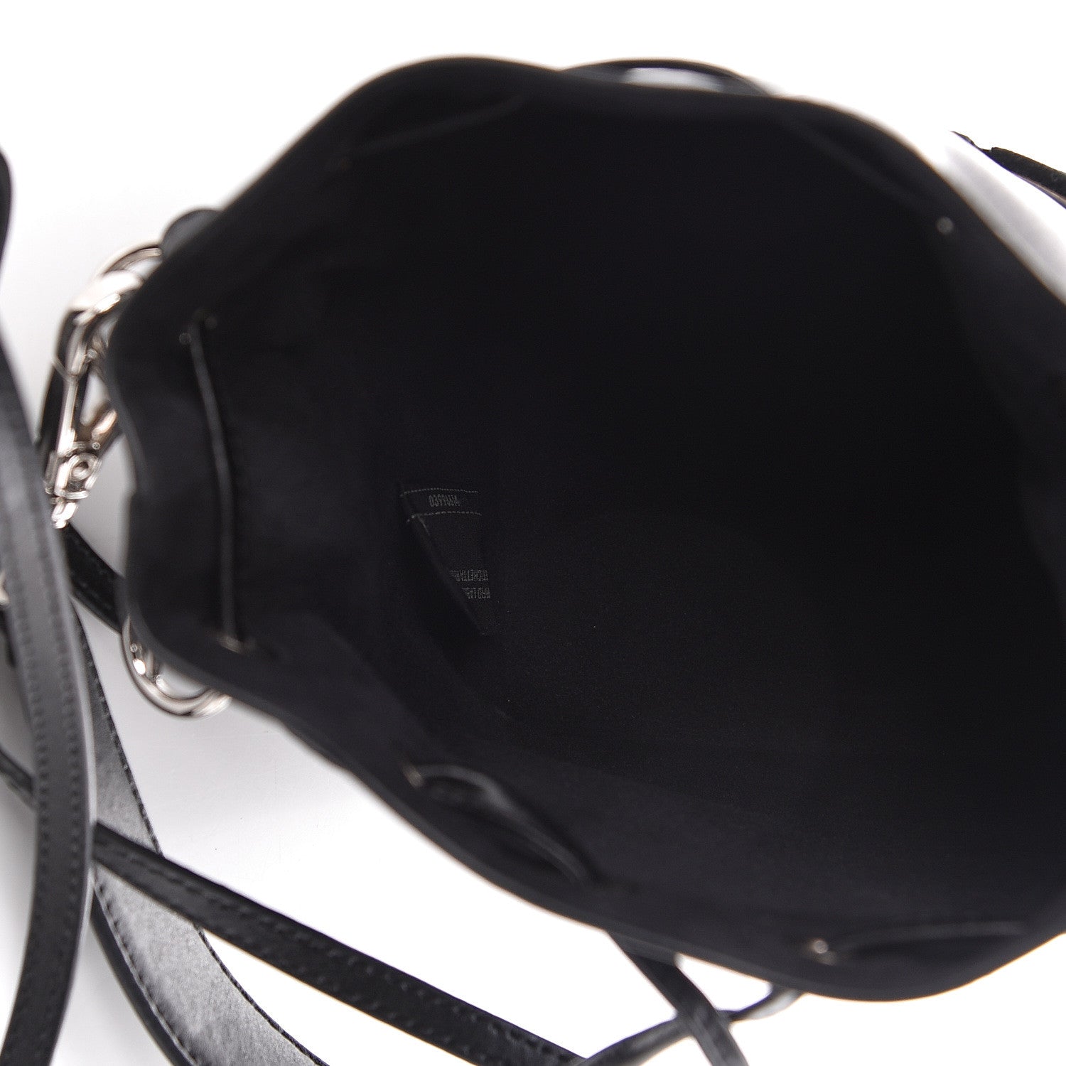 Fendi Vitello Liberty Velvet F is Fendi FF Bi-Color Mini Mon Tresor Bucket Bag Black Fango 5 of 11