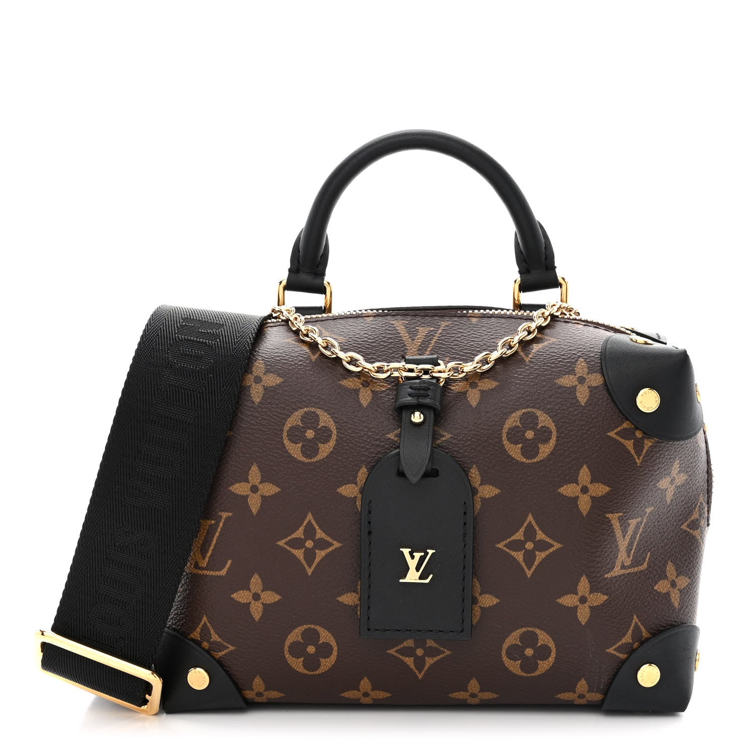 Louis Vuitton Monogram Petite Malle Souple Black 1 of 9