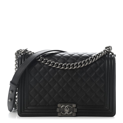 Chanel Calfskin Quilted New Medium Boy Flap Black 1 of 9