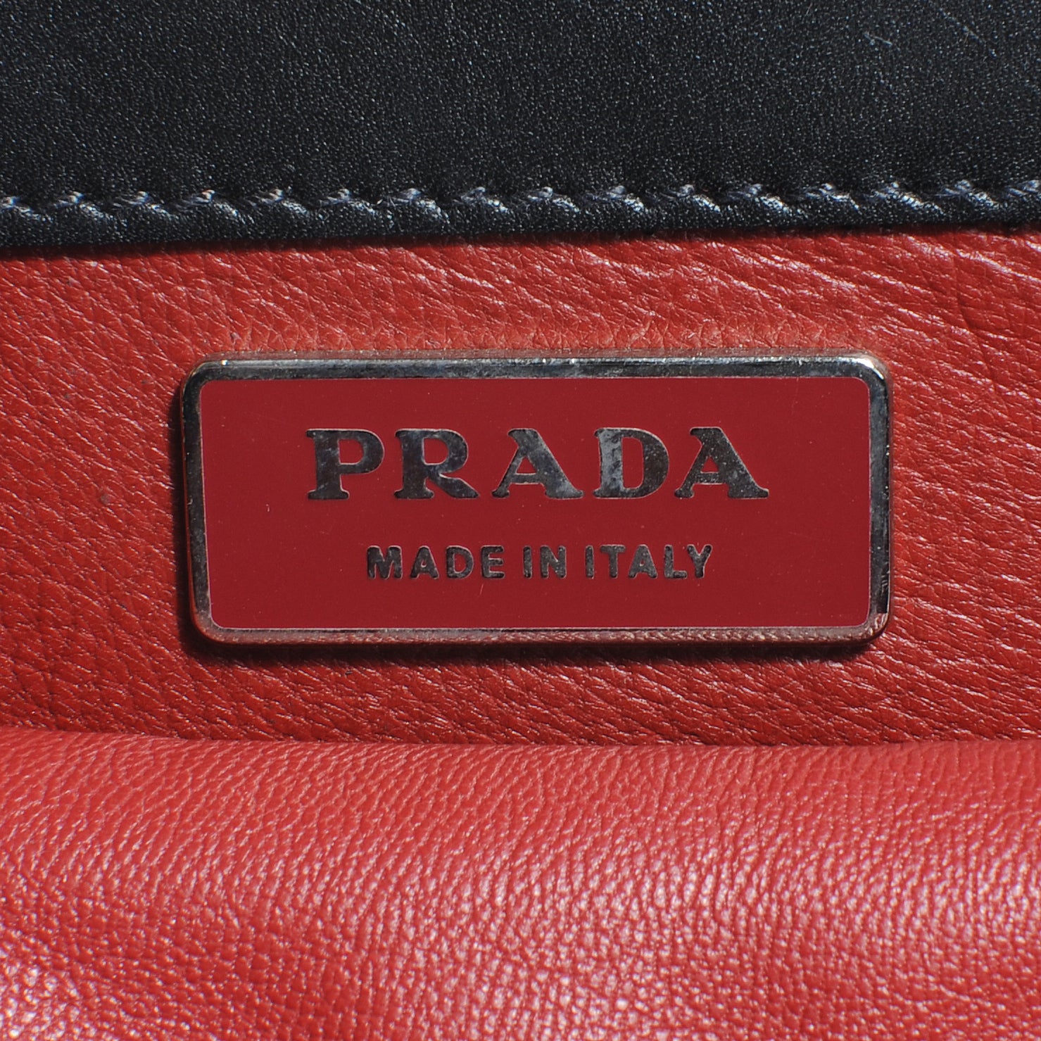 Prada Shiny Crocodile Framed Bag Black 7 of 9