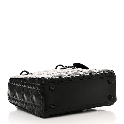 Christian Dior Calfskin Cannage Diamond Small My ABCDior Lady Dior Black 4 of 11