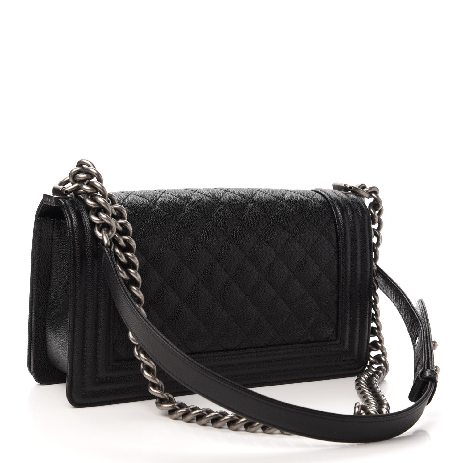 Chanel Caviar Quilted Medium Boy Flap Black 3 of 11