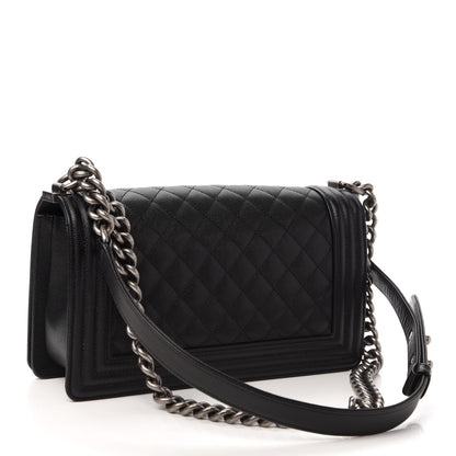 Chanel Caviar Quilted Medium Boy Flap Black 3 of 11