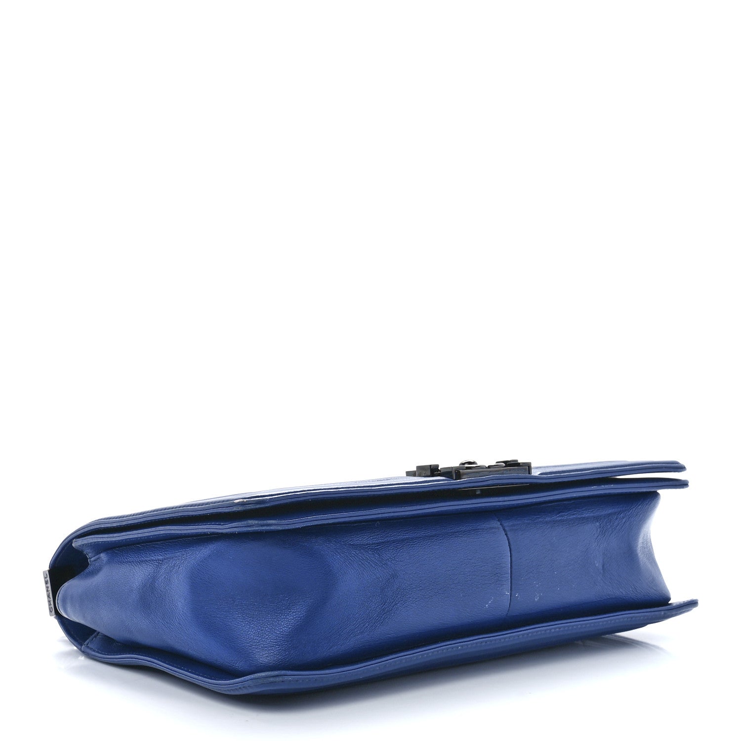 Chanel Calfskin Quilted New Medium Boy Flap Blue 4 of 11