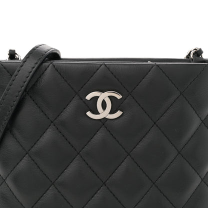 Chanel Lambskin Quilted Crossbody Bag Black 8 of 10
