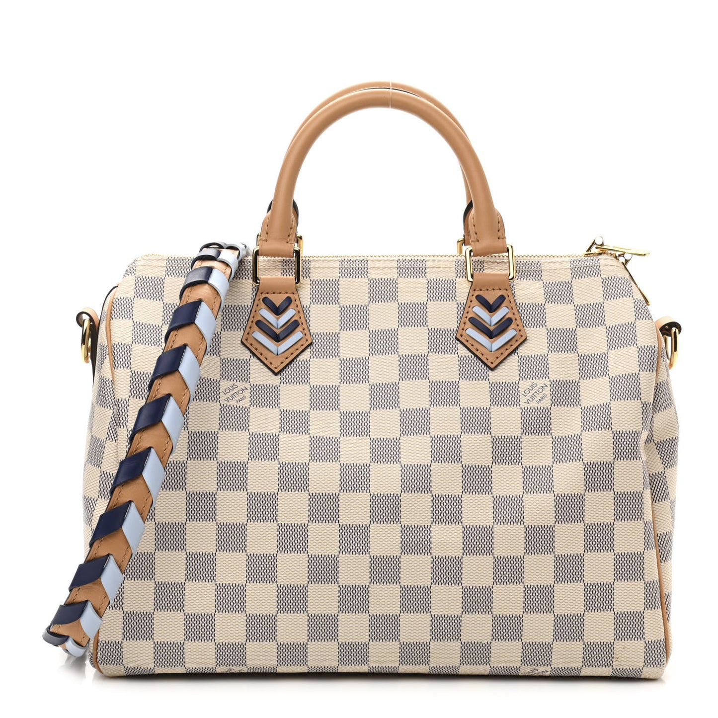 Damier Azur Braided Speedy Bandouliere 30 Blue