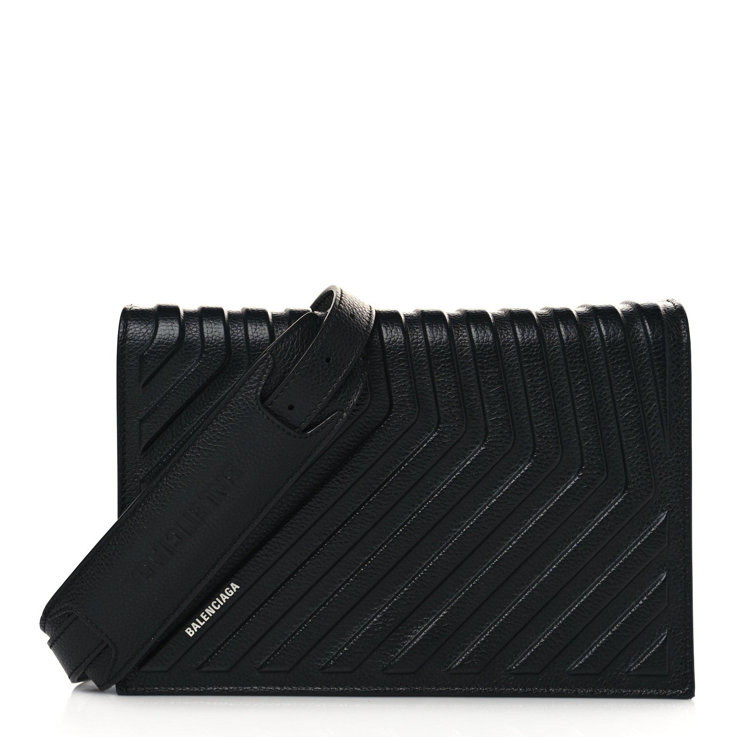 Balenciaga Grained Calfskin Car Flap Bag Black 1 of 8