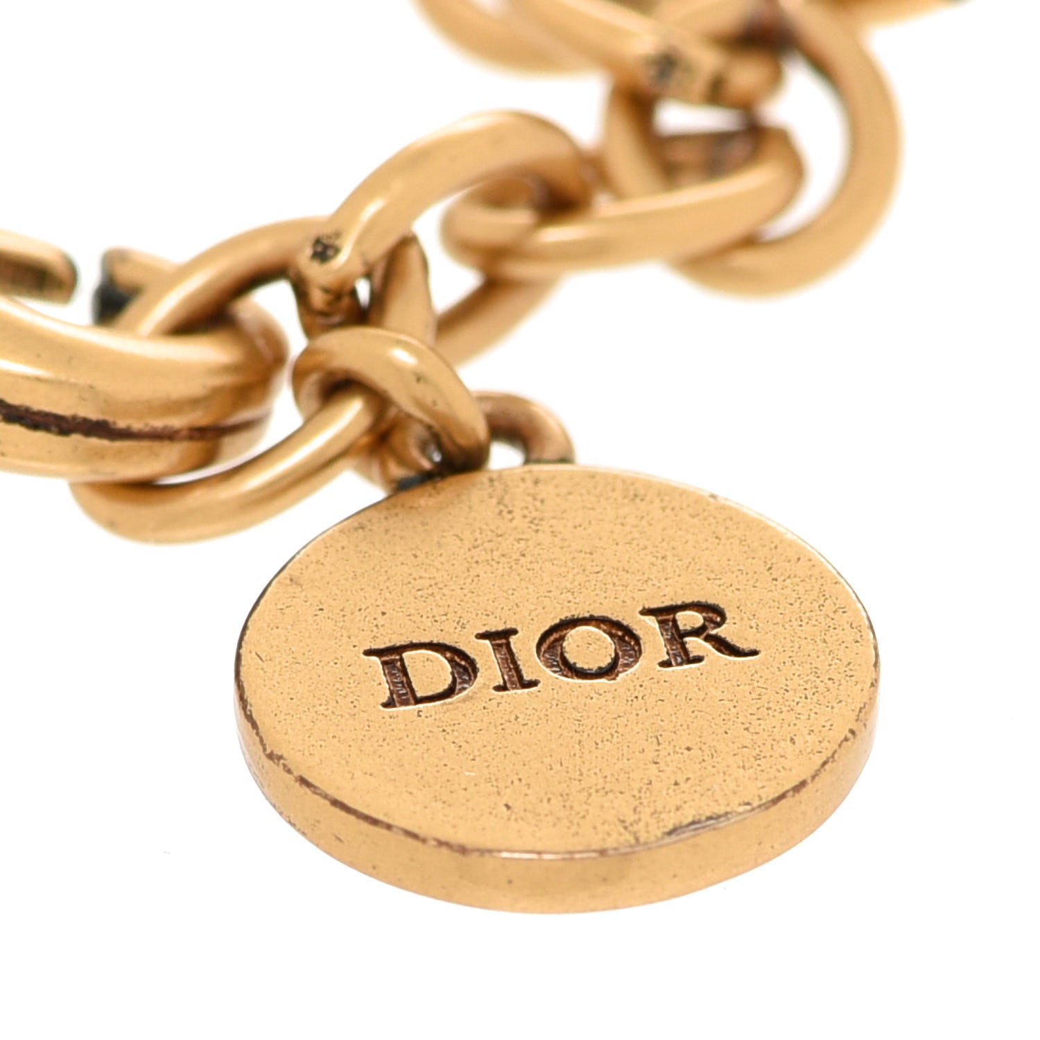 Christian Dior Metal Danseuse Etoile Chain Bracelet Gold 5 of 6