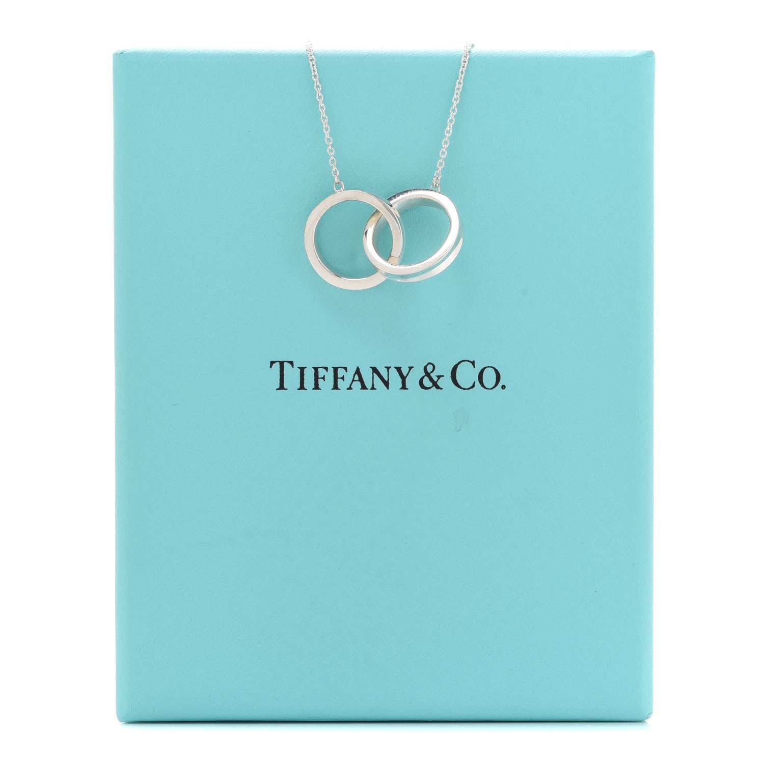 Tiffany Sterling Silver 1837 Interlocking Circles Pendant Necklace 8 of 8