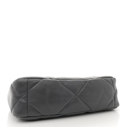 Chanel Lambskin Quilted Medium Chanel 19 Flap Dark Grey 4 of 10