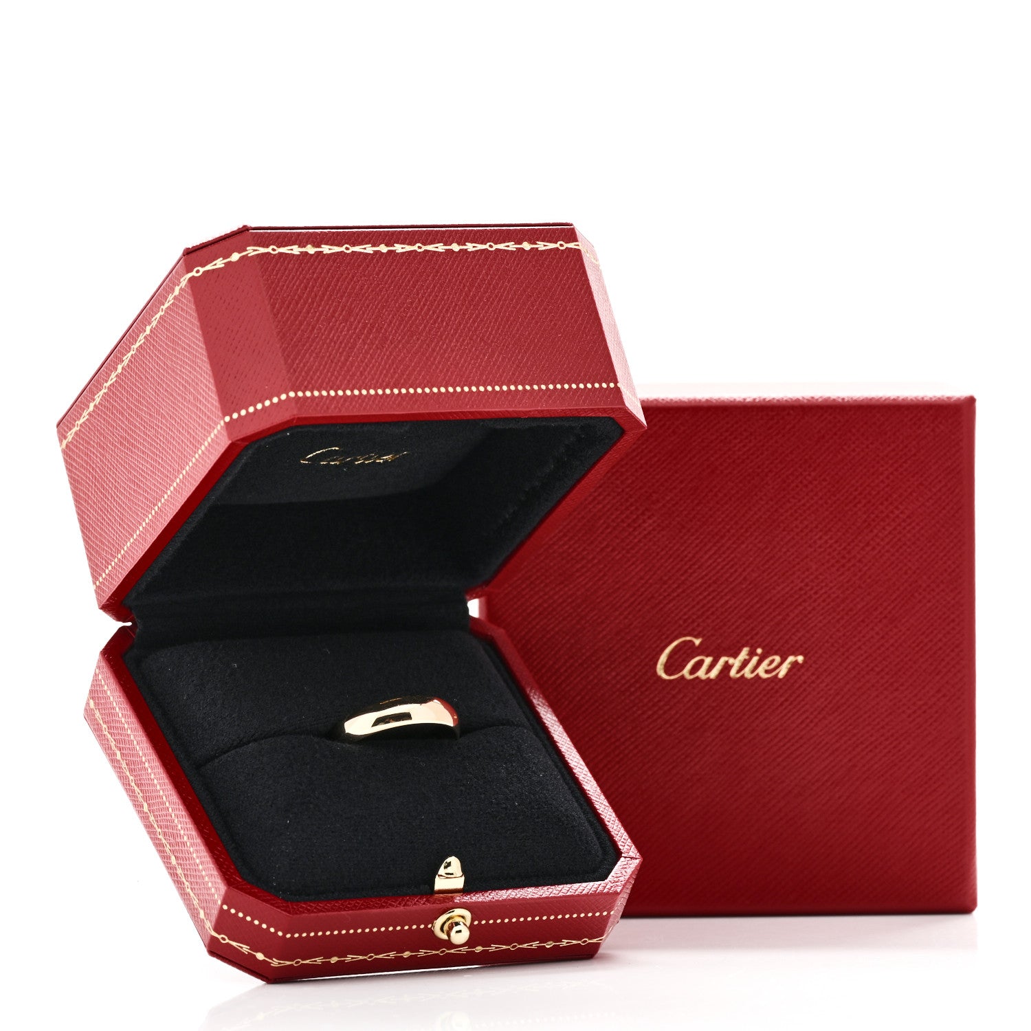 Cartier 18K Yellow Gold 5mm 1895 Wedding Band Ring 63 10.25 5 of 5