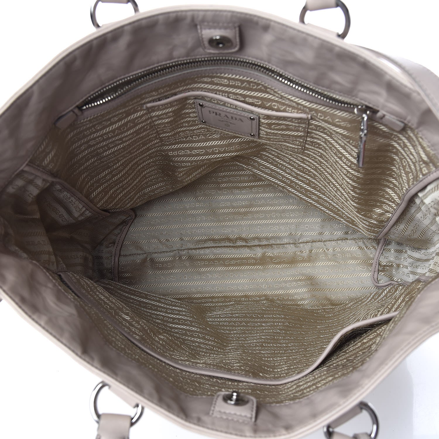 Prada Nappa Antique Tote Pomice 7 of 11
