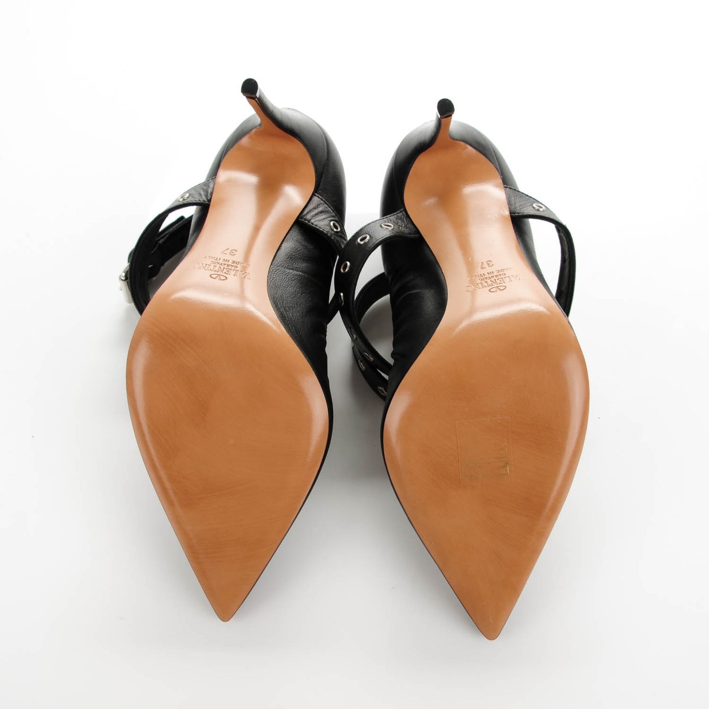 Nappa Love Latch Cross Strap 100mm Pumps 37 Black