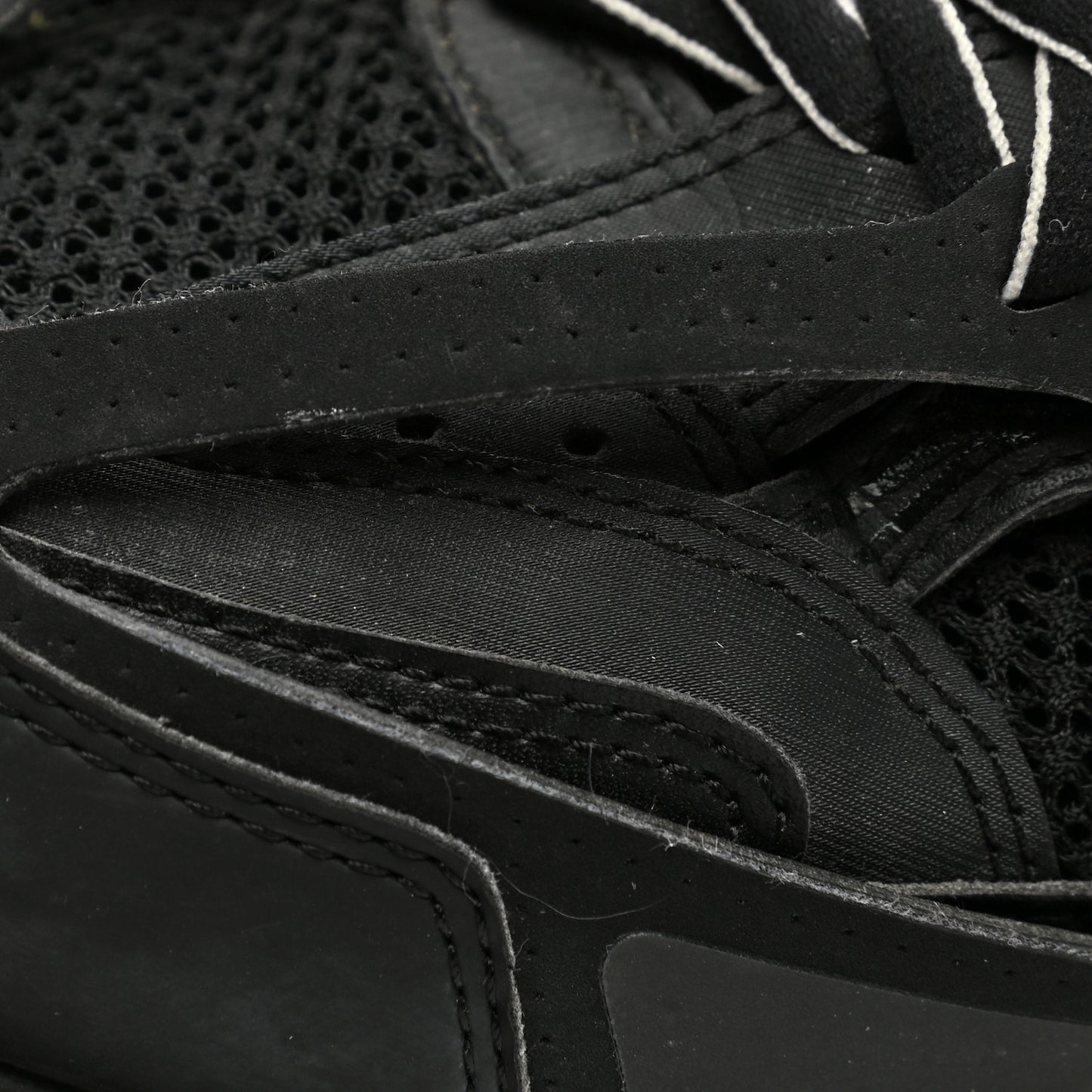 Mesh Nylon Mens Track Sneakers 42 Black