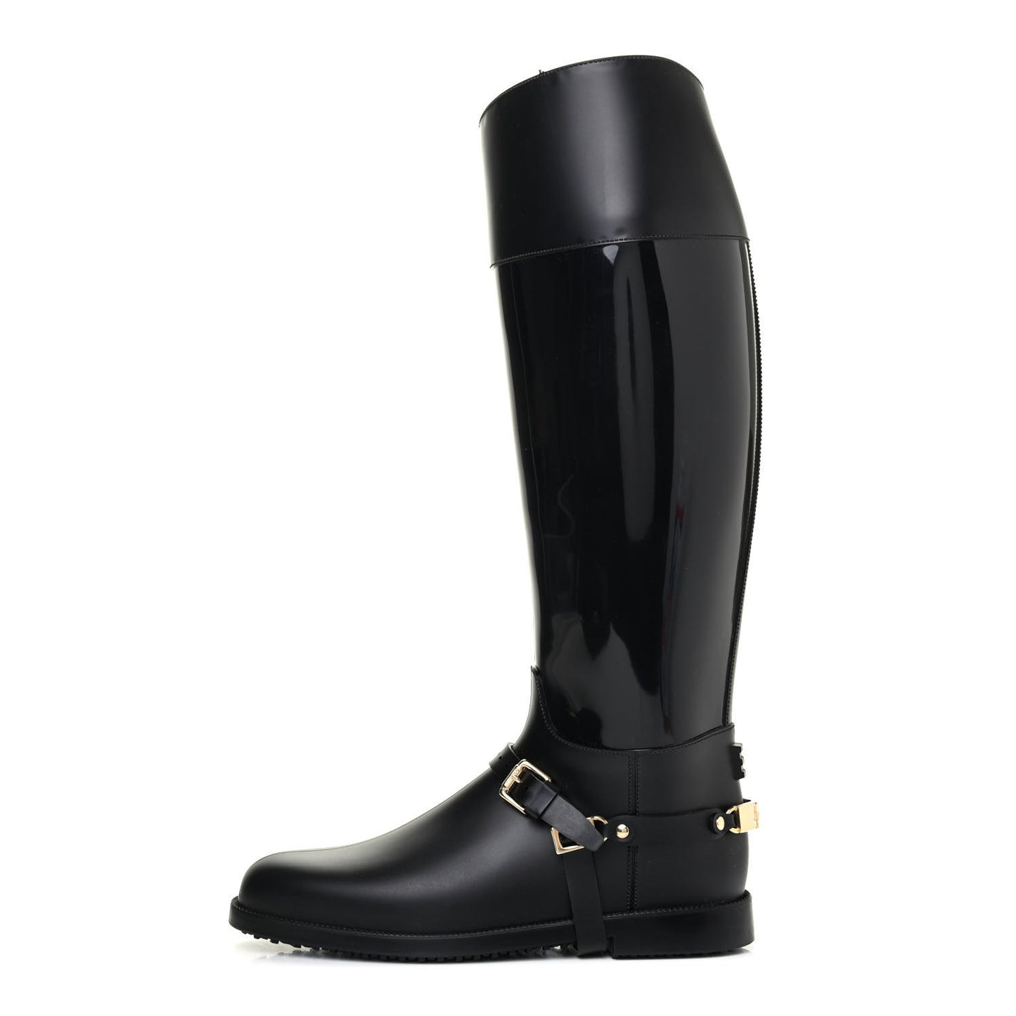 PVC Rubber Cheshire Rain Boots 39 Black