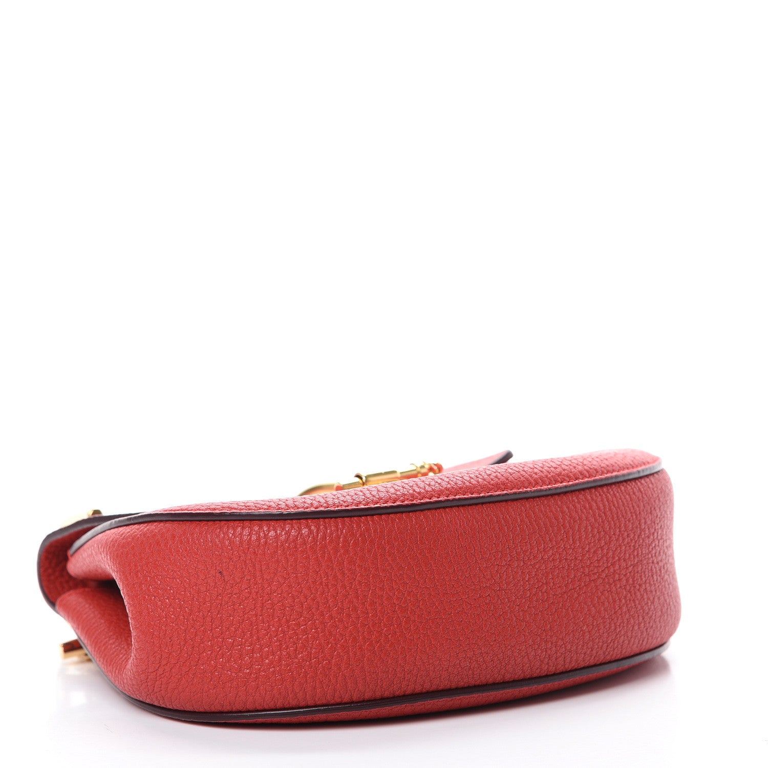 Chloe Grained Lambskin Mini Drew Shoulder Bag Plaid Red 3 of 12