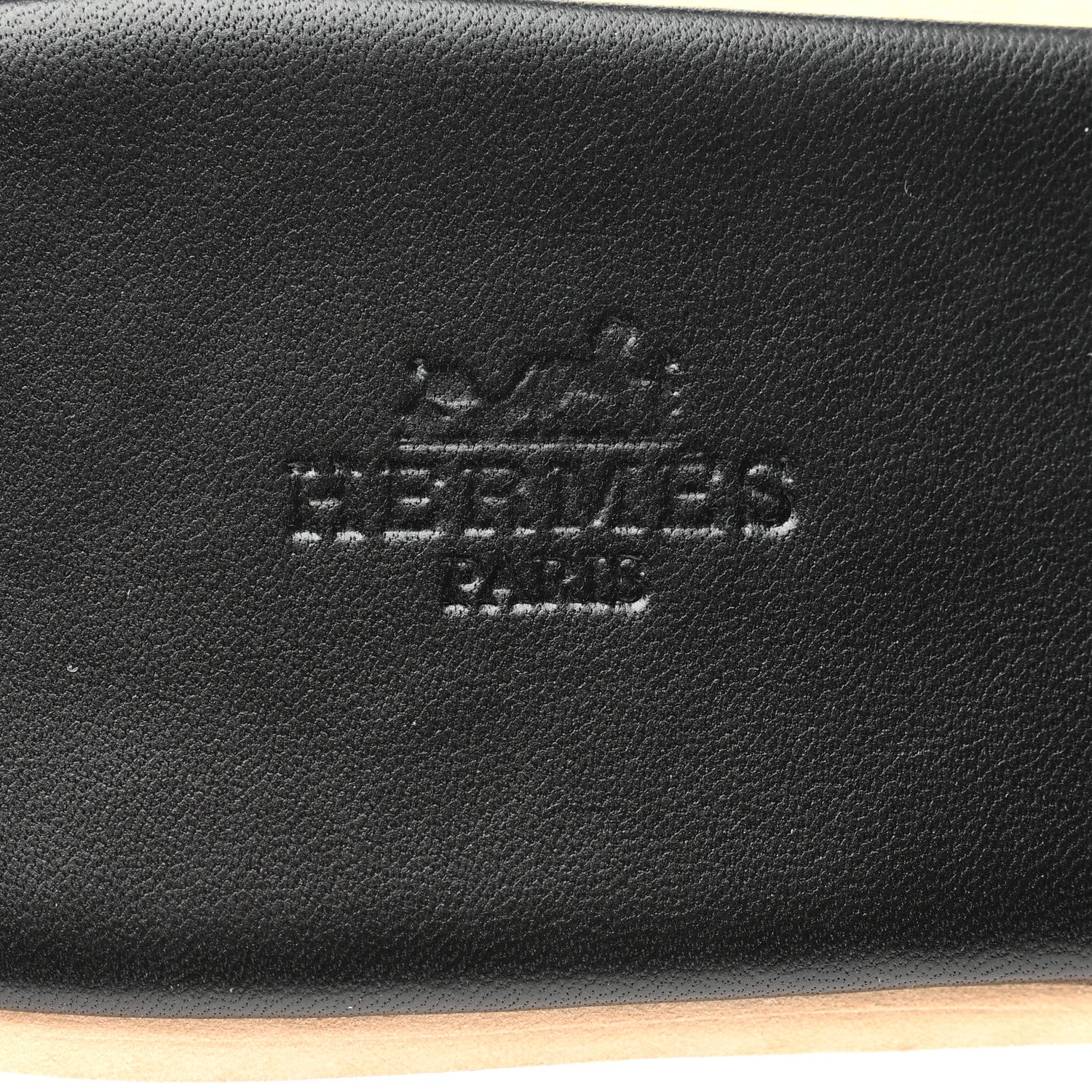Hermes Calfskin Cork Eze 30 Sandals 41 Black 7 of 8
