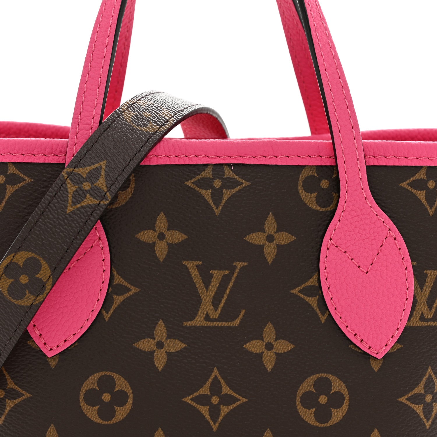Louis Vuitton Monogram Neverfull Inside Out Bandouliere BB Rose Pondichery 11 of 16