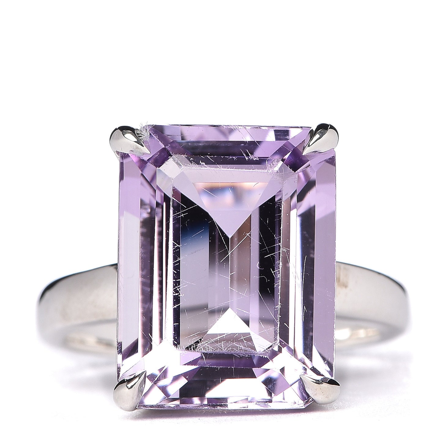 Sterling Silver Amethyst Sparklers Cocktail Ring 56 7.5