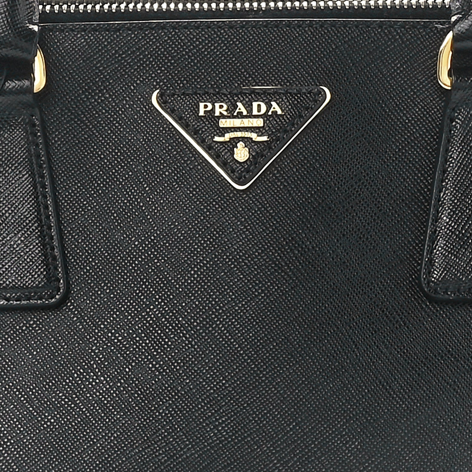 Prada Saffiano Small Galleria Double Zip Tote Black 8 of 12
