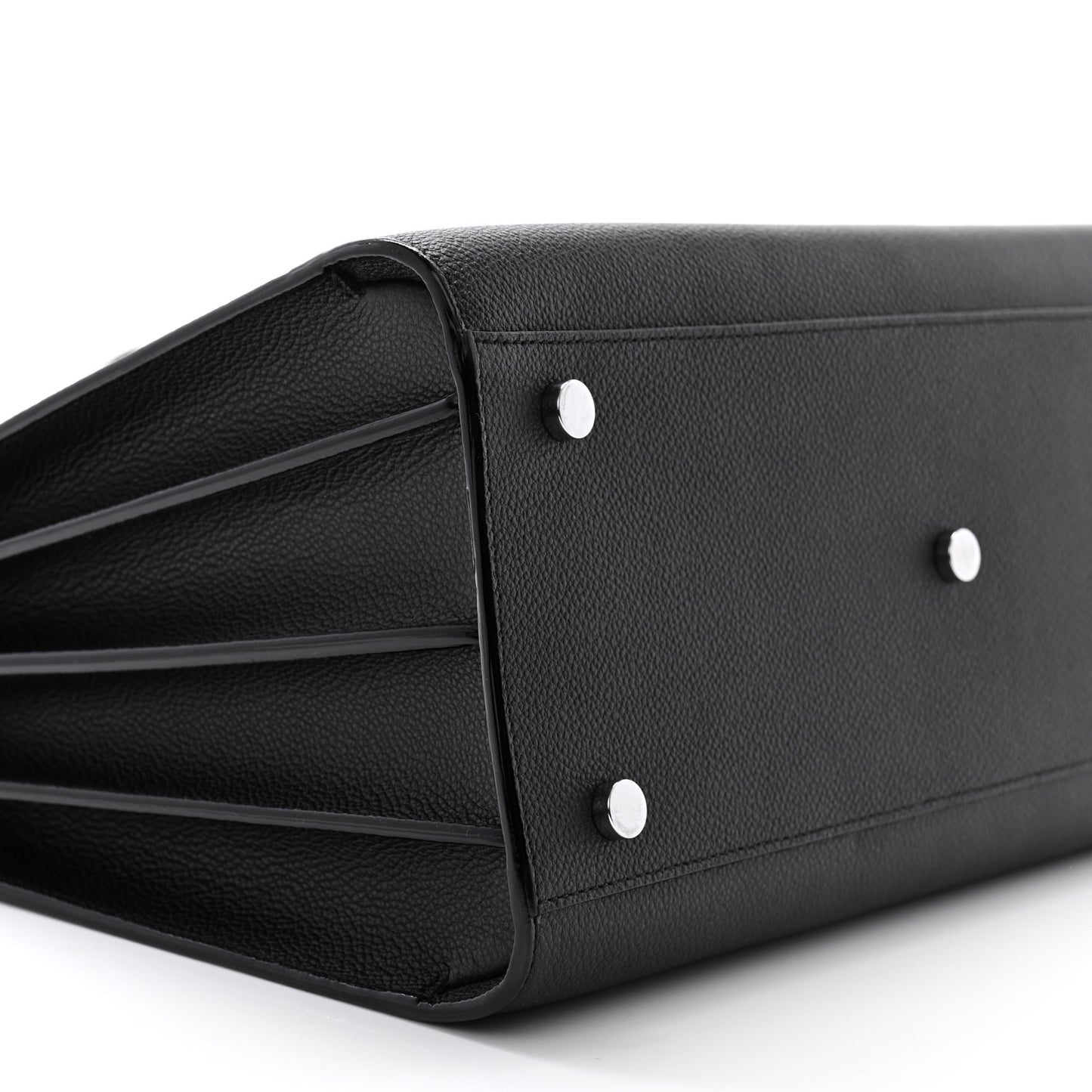 Grained Calfskin Small Sac De Jour Black