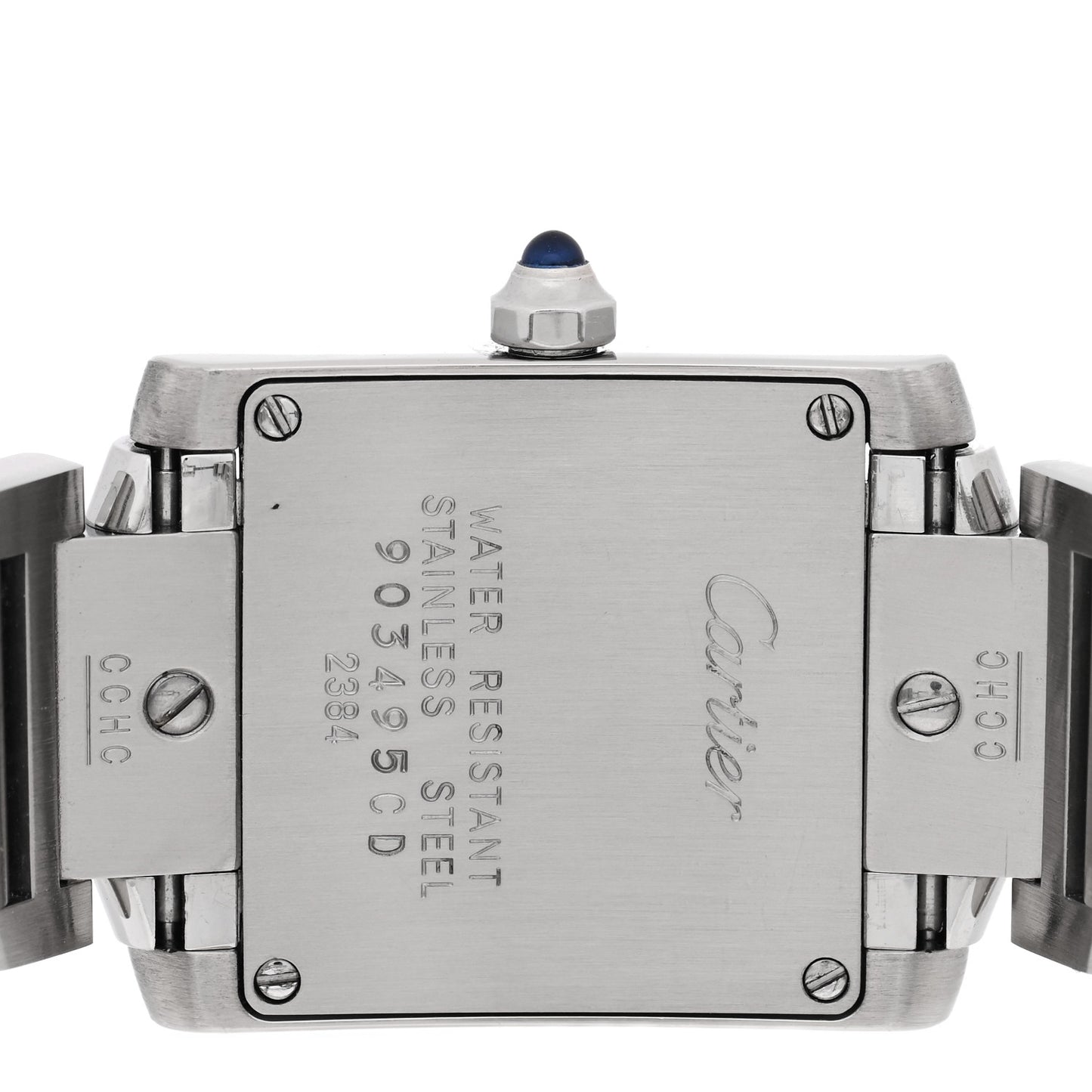 Stainless Steel 20mm Tank Francaise Quartz Watch