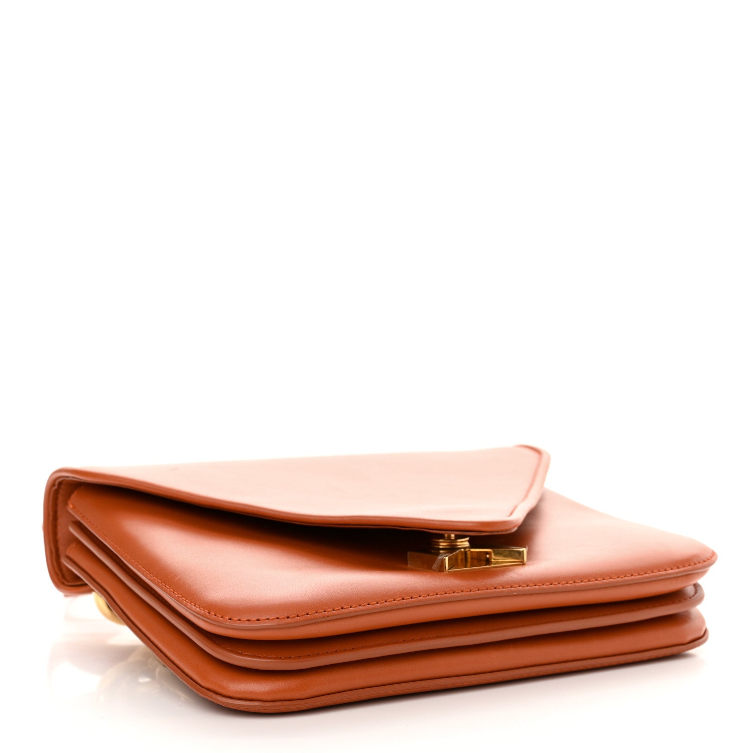 Bottega Veneta Calfskin Mount Envelope Bag Maple 4 of 13