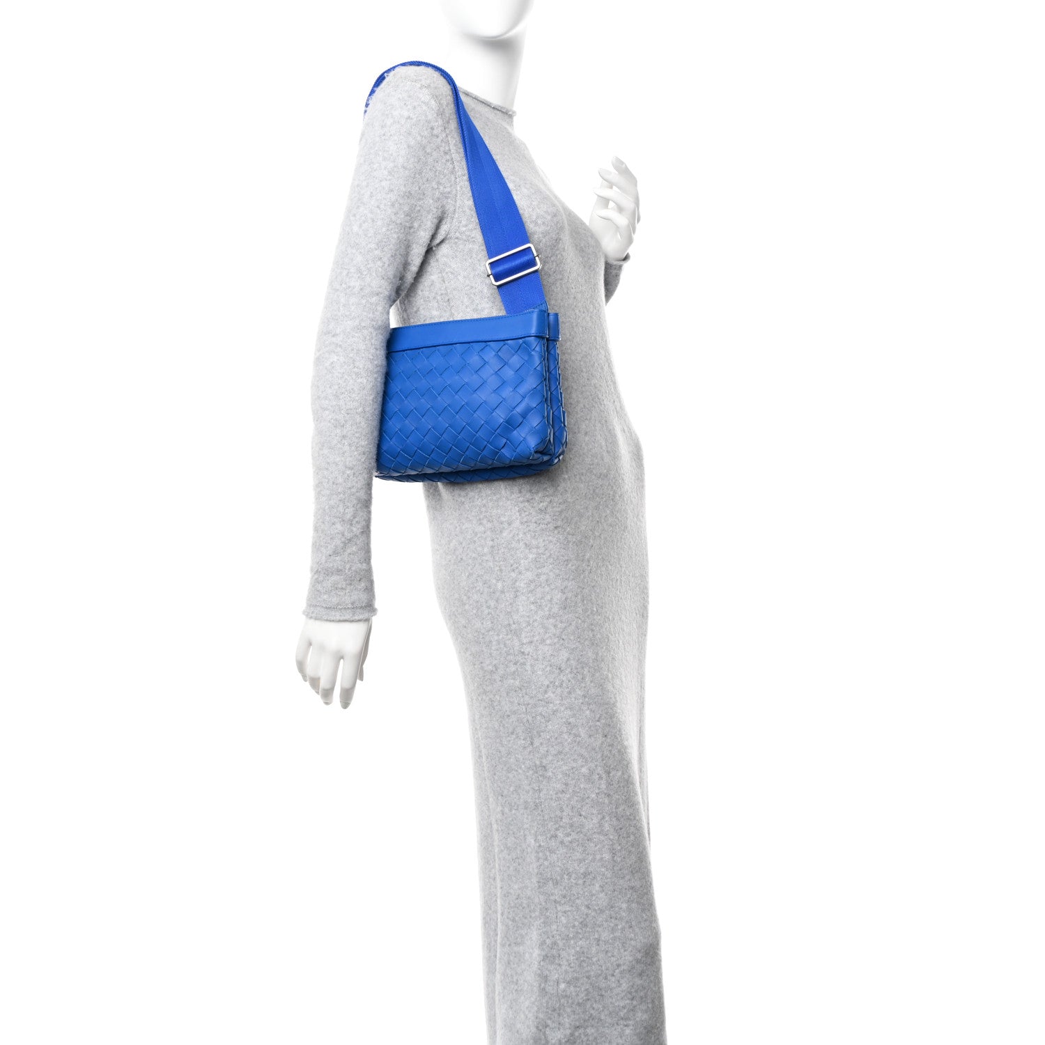 Bottega Veneta Nappa Intrecciato Duo Bag Cobalt 2 of 11