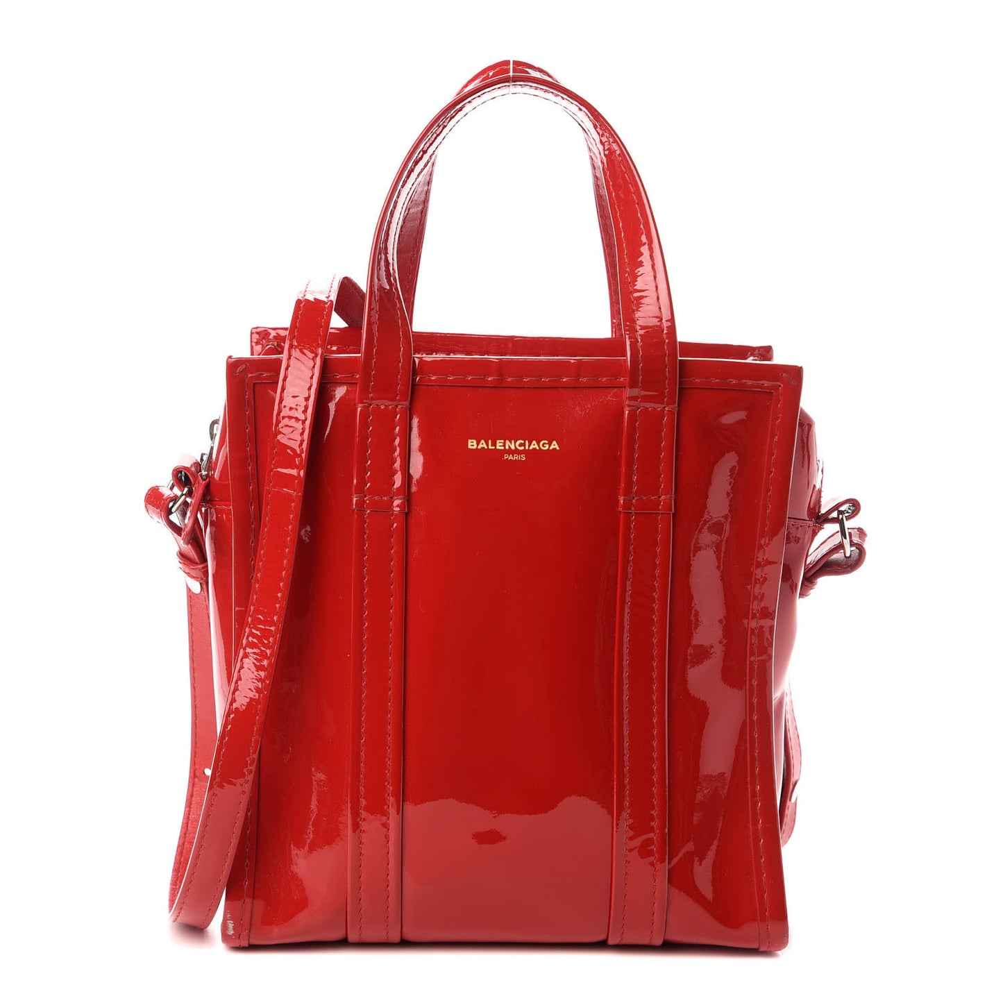 Patent XS Bazar Shopper Tote Rouge Groseille