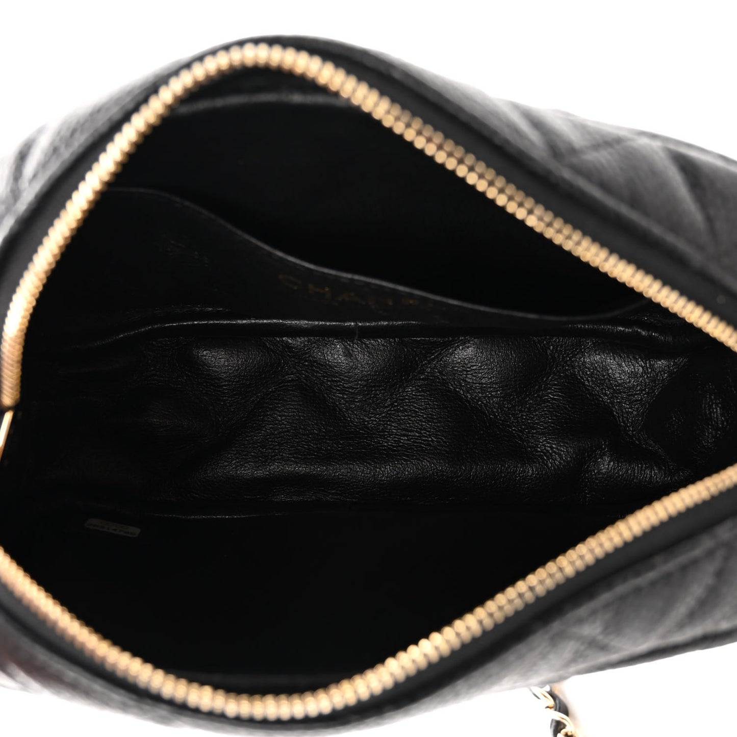 Caviar Quilted Small Timeless Camera Case Black