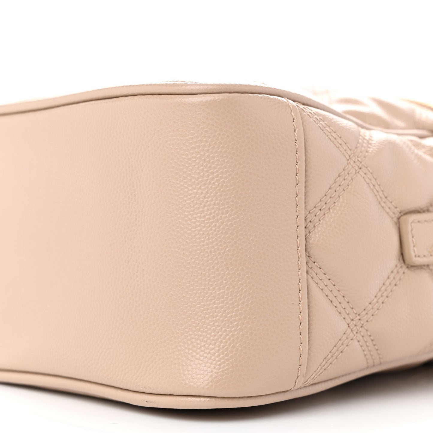 Grain de Poudre Quilted 80's Vanity Bag Dark Beige