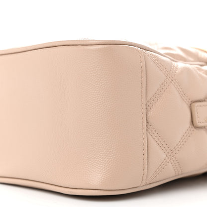 Saint Laurent Grain de Poudre Quilted 80's Vanity Bag Dark Beige 10 of 10