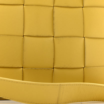Bottega Veneta Lambskin Maxi Intrecciato Cassette Messenger Buttercup Yellow 9 of 10