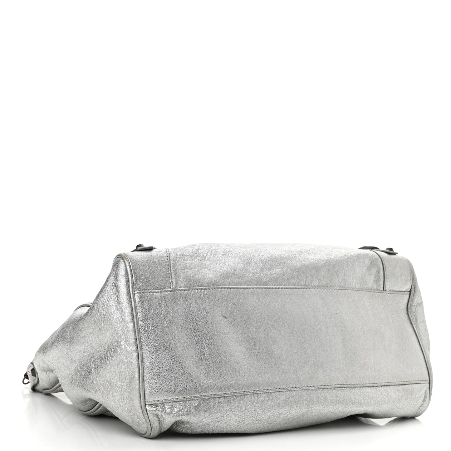 Metallic Agneau Classic Hardware Velo Gris Aluminum