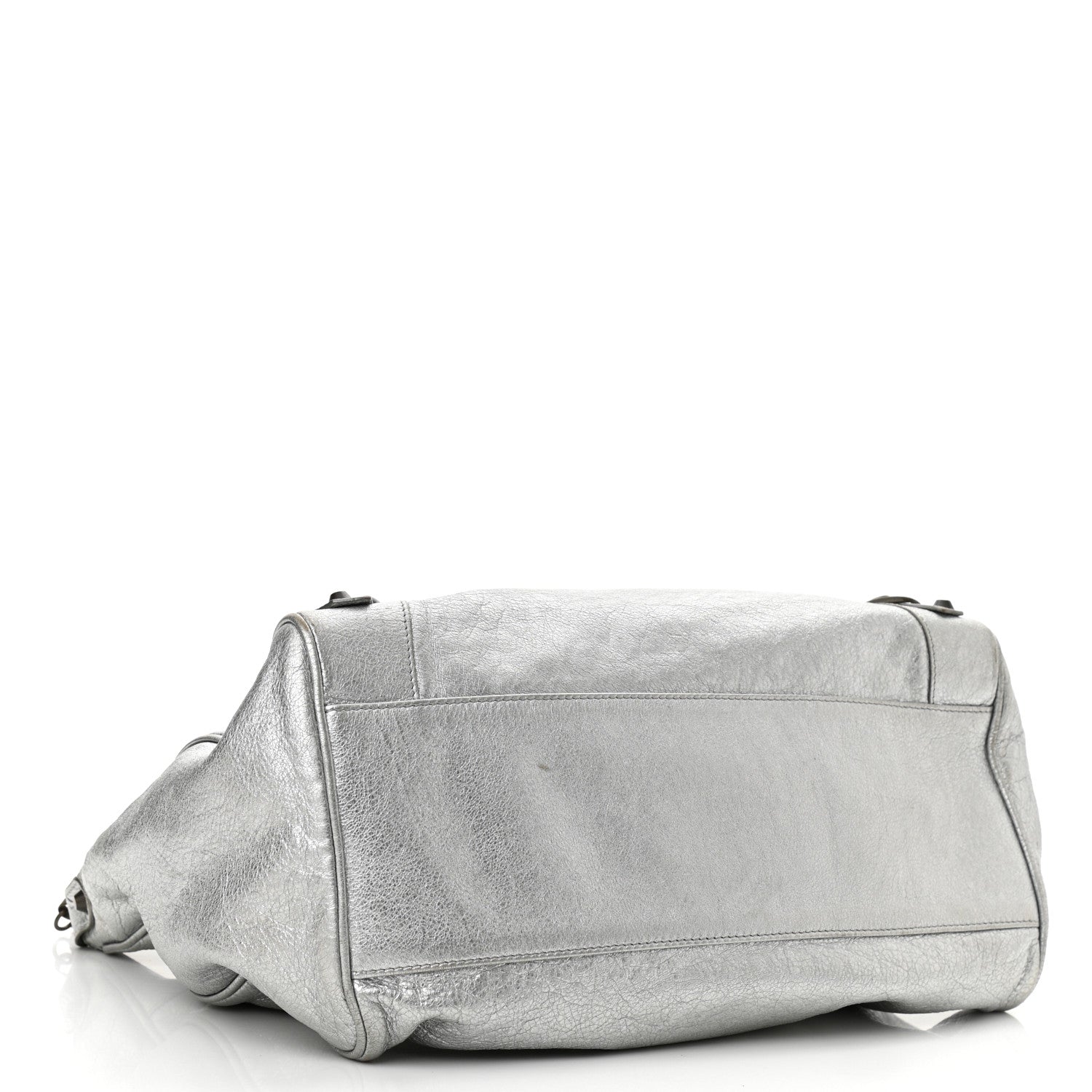 Balenciaga Metallic Agneau Classic Hardware Velo Gris Aluminum 4 of 11