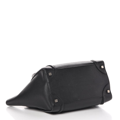 Celine Drummed Calfskin Mini Luggage Black 4 of 20