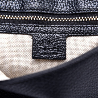 Gucci Pebbled Calfskin Medium Soho Flap Crossbody Black 8 of 11