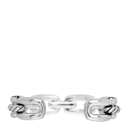 David Yurman Sterling Silver 14mm Wellesley Link Cuff Bracelet 3 of 4