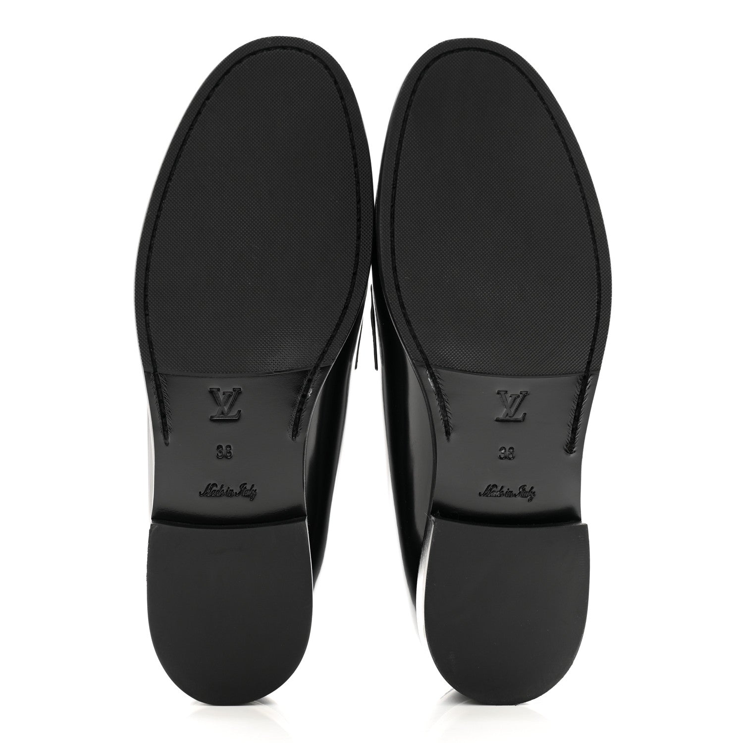 Louis Vuitton Glazed Calfskin Chess Flat Loafer 38 5 of 11