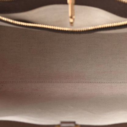 Gucci Monogram Jumbo GG Textured Dollar Calfskin Web Tote Bag Camel Ebony New Acero 10 of 10