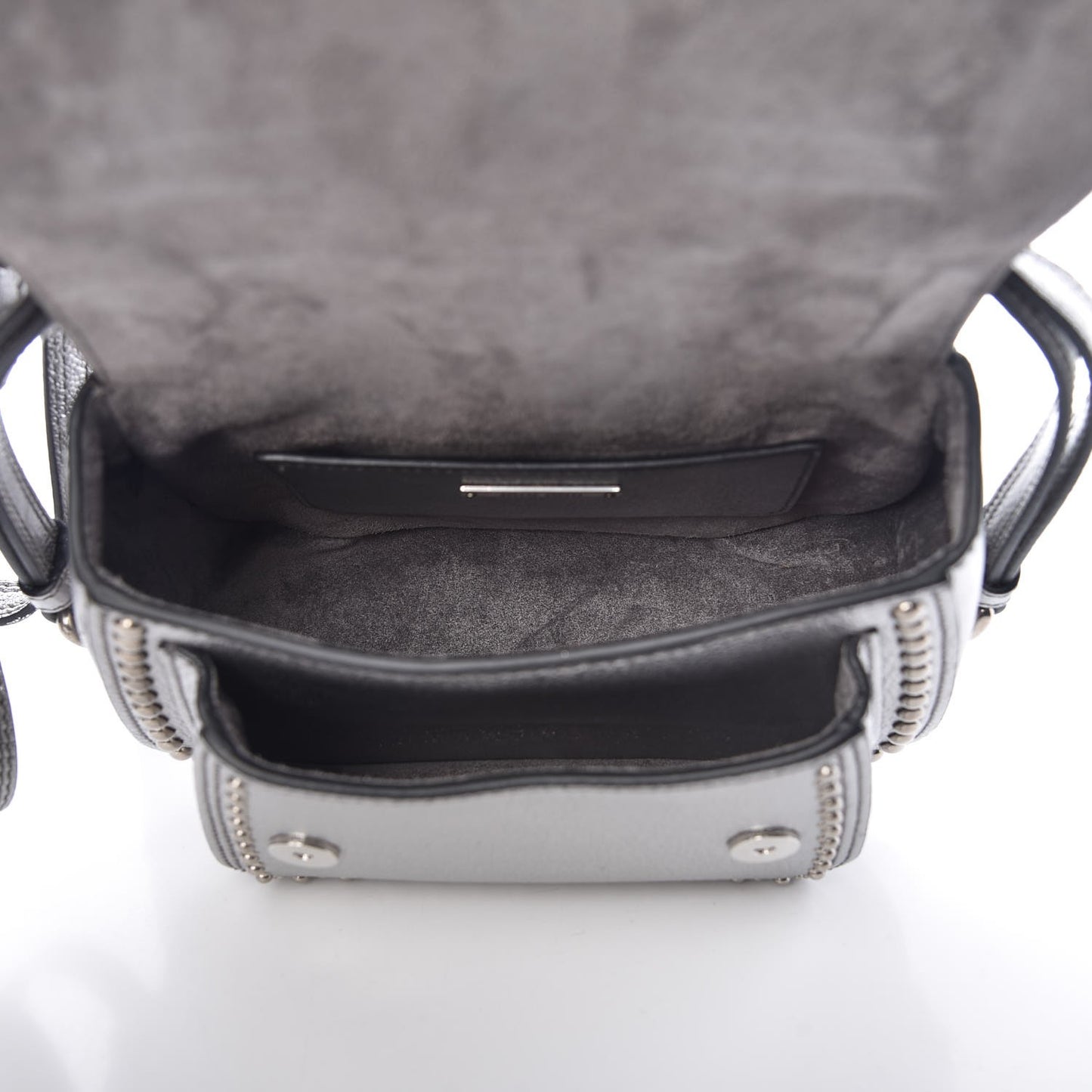 Goatskin Madras Soft Calf Crystal Embellished Dahlia Shoulder Bag Chrome