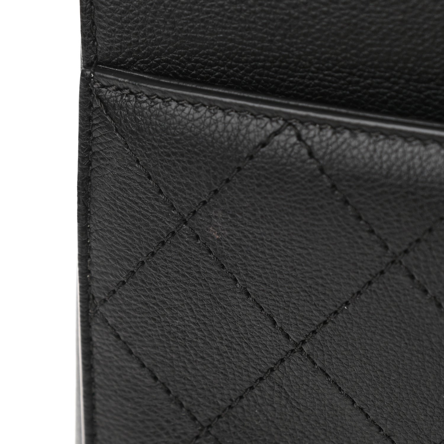 Chanel Calfskin Stitched Large Straight Lines Shopping Tote Black 7 of 13